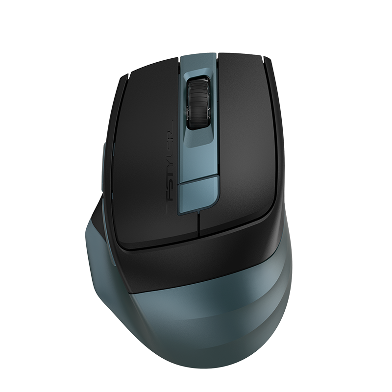A4TECH FB35CS, Right-Handed, Bluetooth Mouse, Wireless Rechargeable Office Mouse, Fei Shidai Quiet Mouse, Dark Green, Bluetooth/wireless