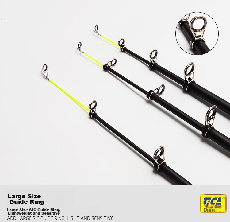 Dijia Sea Rod No. 4 Sea Rod Set with Night Glow Handle, Fishing Rod, Sea Rod Set, Casting Rod Long-Distance Casting Rod for Big Fish, 2.4 Meters 6