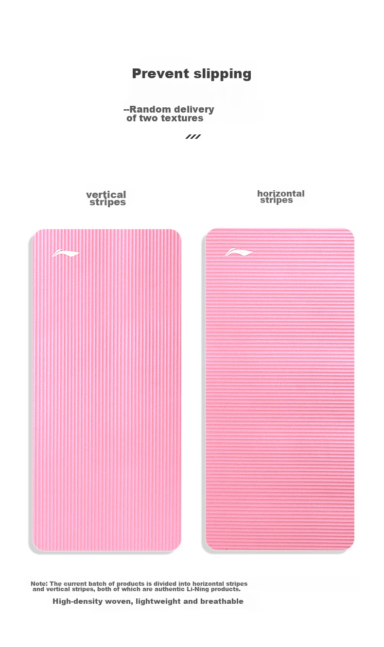 LI-NING Yoga Mat Thickened 15mm Soundproof Shock Absorption Women's Fitness Professional Indoor Aerobics Non-Slip Children's Dance Mat 13