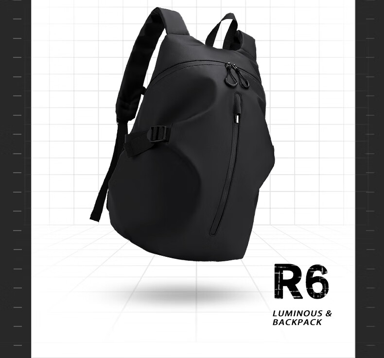 ALBERS Motorcycle Riding Backpack Helmet Bag Full-Face Helmet Backpack Water-Resistant, Black - Standard Versio 8