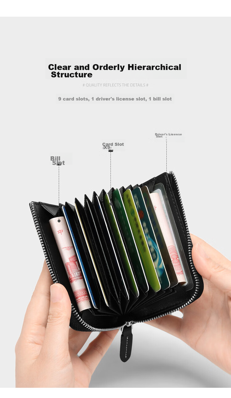 GOLF Multi-Card Holder for Men, Bank Card Holder, Coin Purse, Card Case, Business Card Holder, Gift Box Set, Present for Boyfriend 7