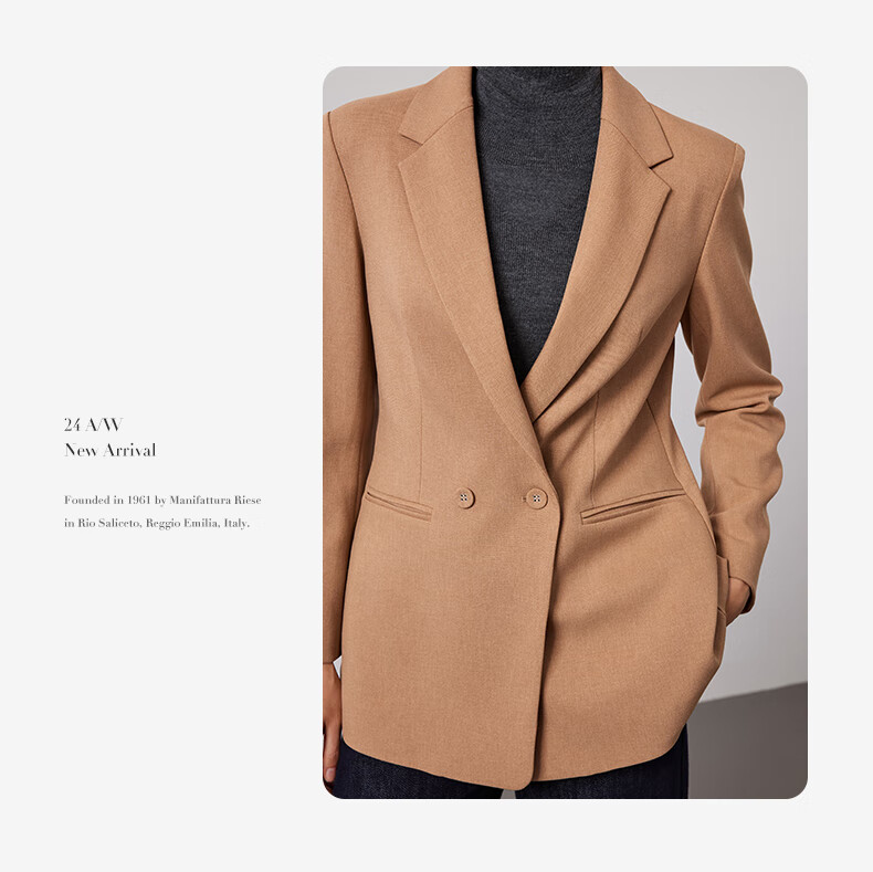 Navigare Women's Commuter Casual Blazer, Simple And Elegant Work Suit Jacket 2331804506 34
