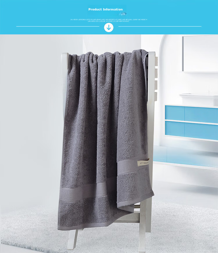 Grace Antibacterial High-Quality Large Bath Towel for Men And Women, Extra Large And Thick Pure Cotton Bath Towel 610g Sports 2