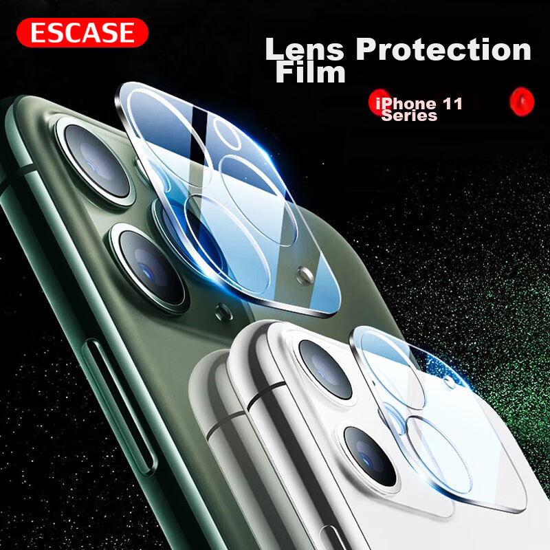 Защитная пленка ESCAPE для задней камеры iPhone 11, закаленное стекло, противоударная, антибликовая, с полным покрытием