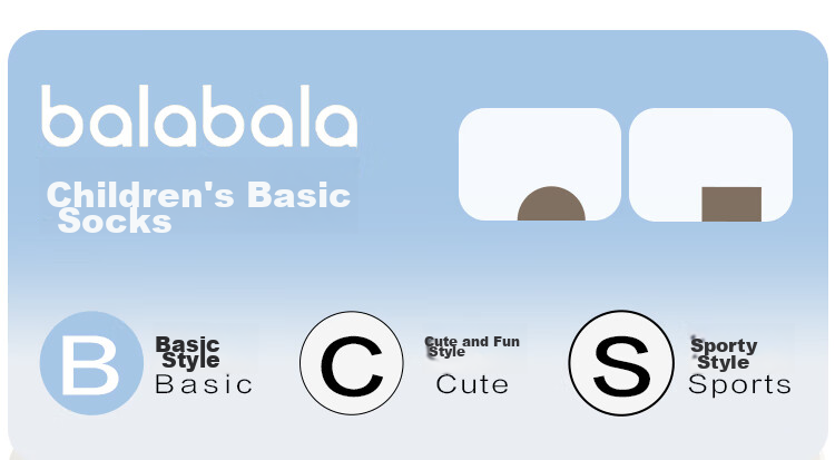 BALABALA Baby Mid-Calf Socks Cotton Autumn Season Boys Girls Newborn Infant Socks Non-Binding Three Pairs Pack 208924172213 1