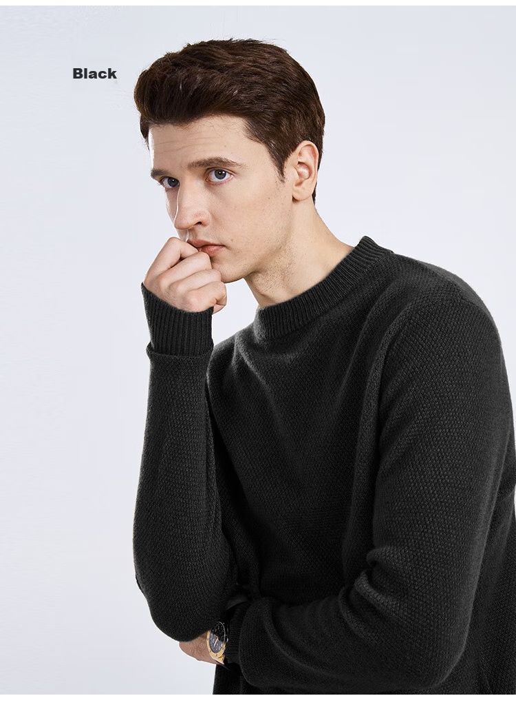 FIRS Wool Sweater, 100% Merino Wool, Heavyweight Thickened, Autumn And Winter Warmth, Soft And Comfortable, Non-Irritating, Anti-Pilling Sweater for Me 18