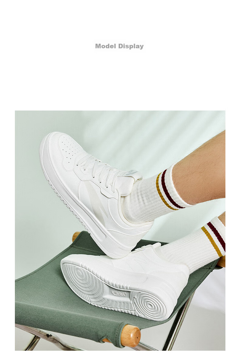 Anta Lightweight Casual White Shoes | Men's Summer White Sneakers Lightweight Versatile Student Sports Shoes 10