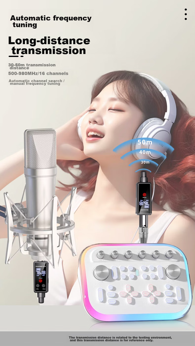 SAST K22 Microphone Wired to Wireless Dynamic Microphone, Capacitor Tuned Transmitter And Receiver for Musical Instruments And Audio Equipment, Wired to Wireless Transmitter And Receiver 5