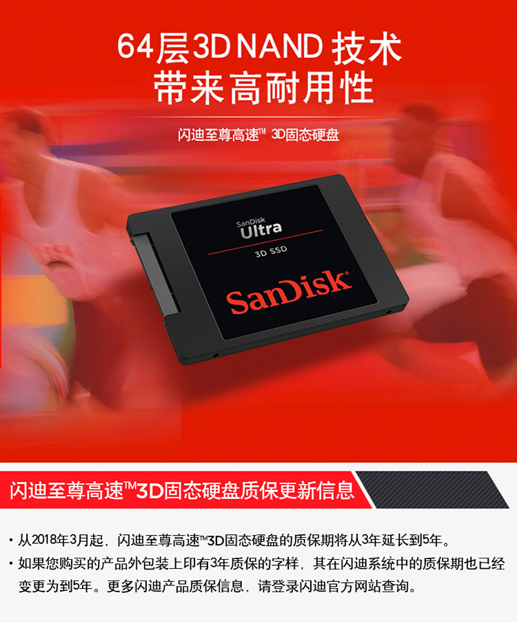 新低！64层3D NAND，读速560MB/s：4TB 闪迪 至尊高速系列 至尊3D进阶版 固态硬盘 2434.72元直邮到手（之前推荐2572元，京东3700元） 买手党-买手聚集的地方