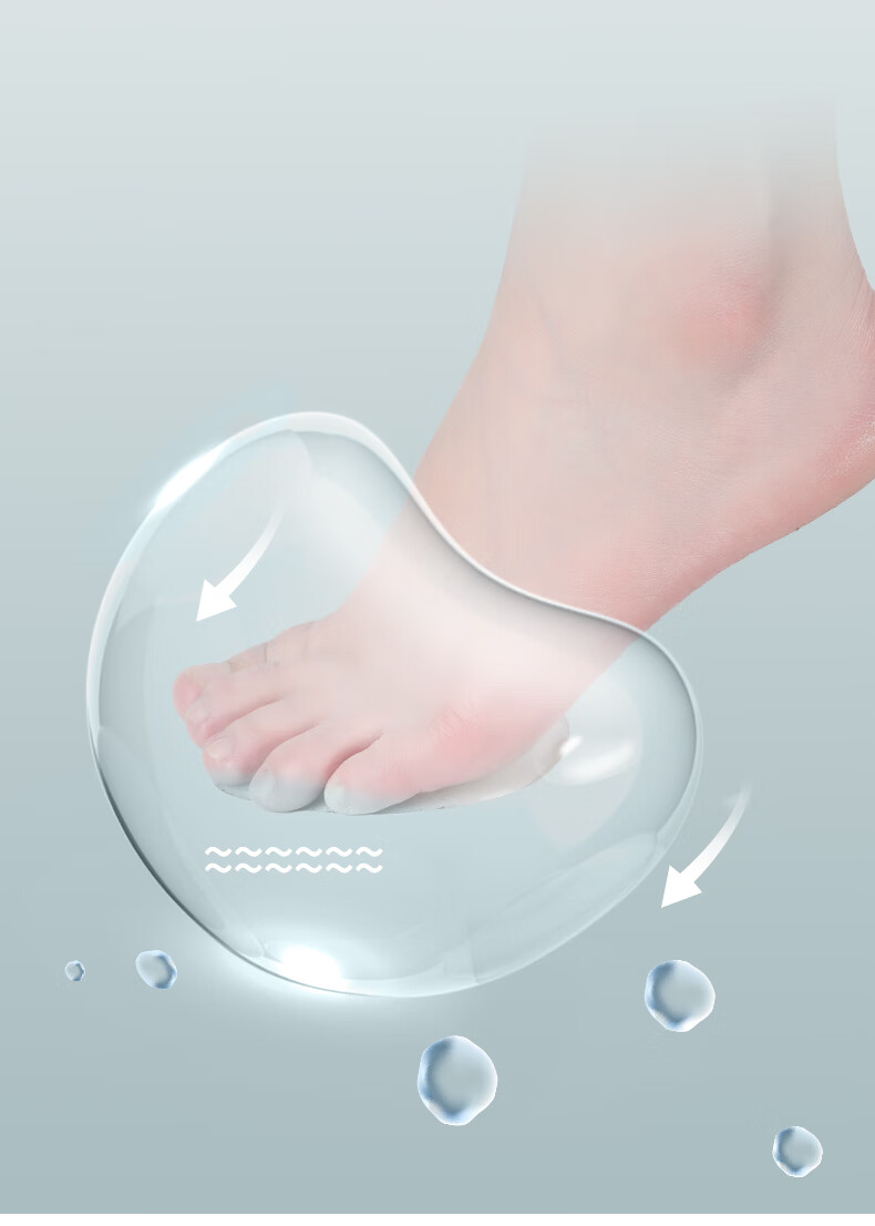FOOTOPPO Silicone Forearm Pad, High Heel Shoe Half Size Insole, Soft Summer Women's Non-Slip Pad, Sole Insole, Foot Pad, Thin Half Pad 4