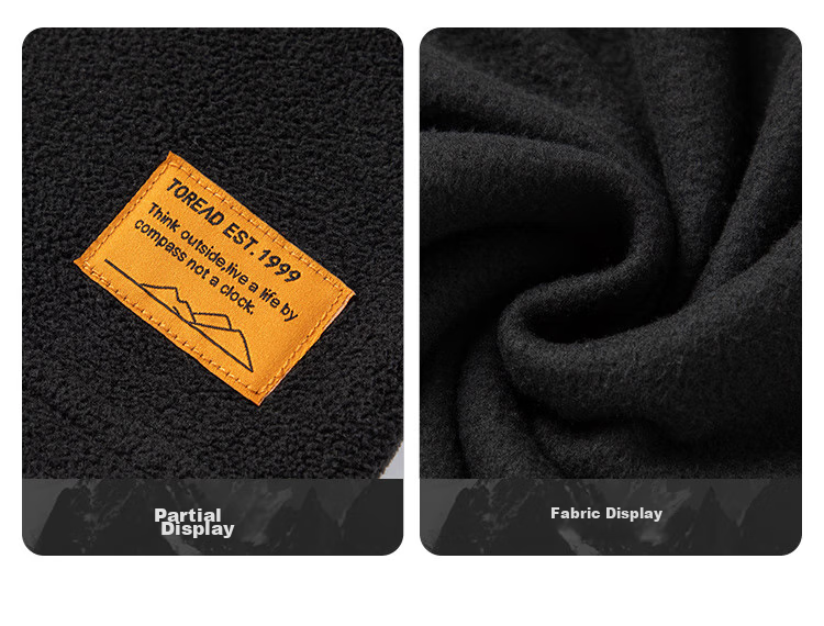TOREAD Fleece Jacket, Autumn And Winter Men's Stand-Collar Ultra-Light Fleece Casual Versatile Anti-Static Coat TACCCM91362 30