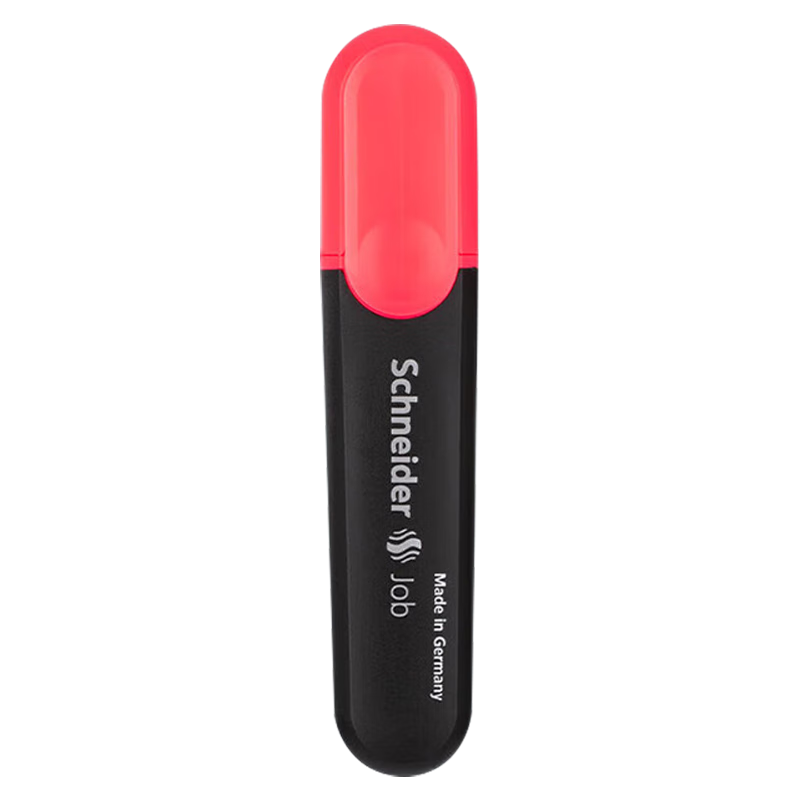 Schneider Large Capacity Highlighter Pen, Colorful Marker for Students' Key Points And Notes, Office Use, 1-5mm, Red, Single Pen, 1502