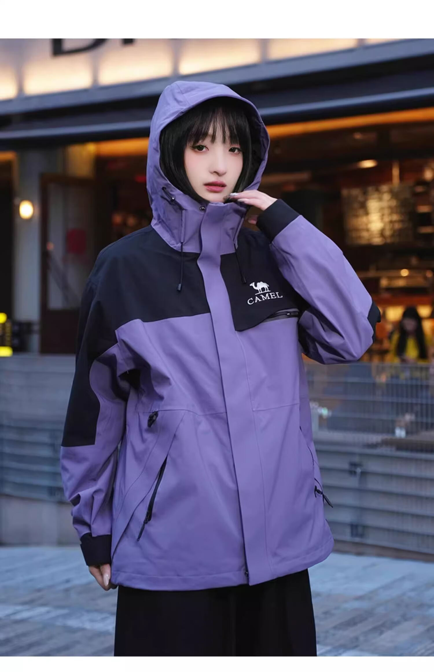 CAMEL [Wind Chaser] Unisex 3-in-1 Waterproof Windproof Jacket W34CATG603F6 M 11