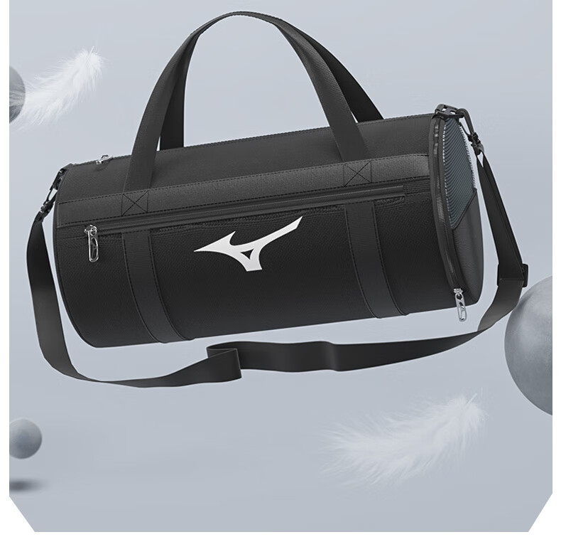 MIZUNO Waterproof Large Capacity Dry and Wet Separation Swimming Bag for Men and Women Sports Fitness Handheld Storage Swim Gear 3004 Black 13
