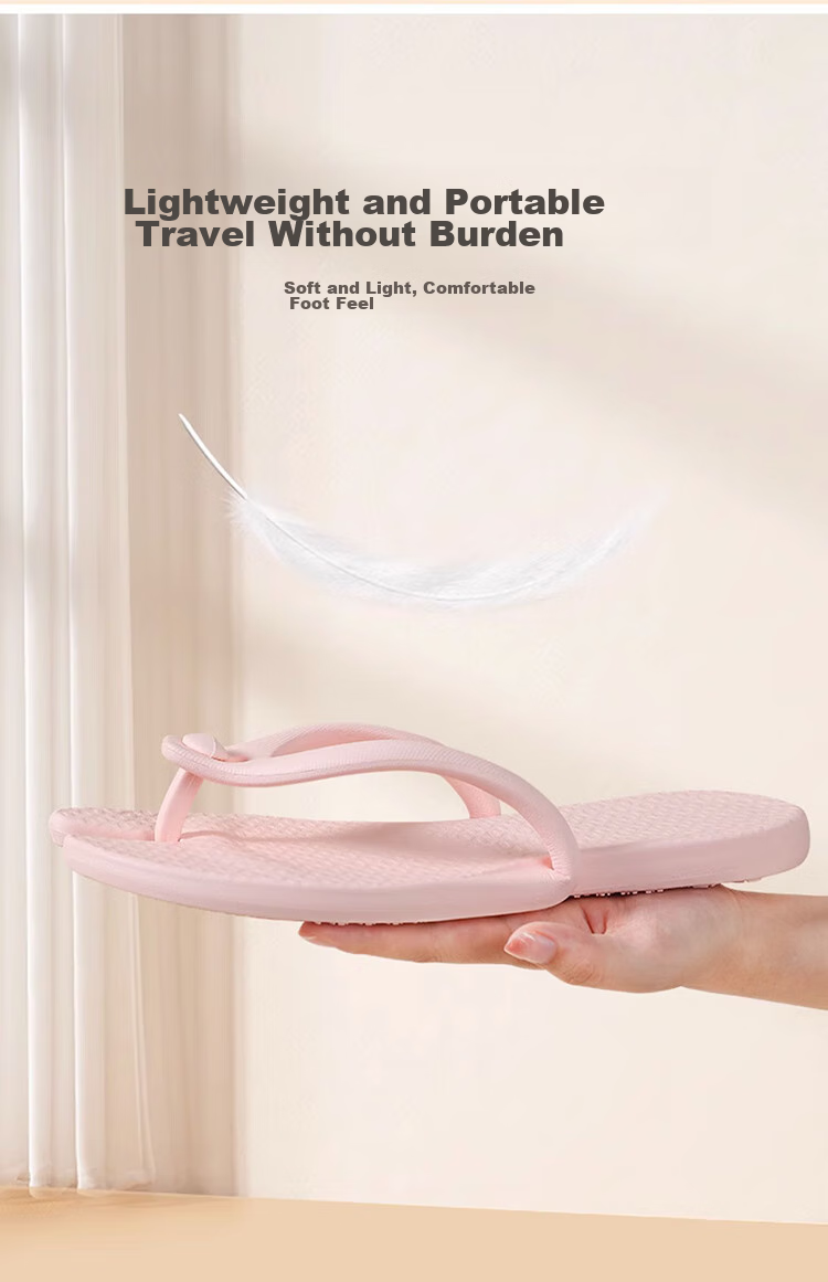 BWNK Foldable Travel Lightweight Non-Slip Portable Flip-Flops for Men And Women, Couples Sandals, Folding Flip-Flops, Gray L 7