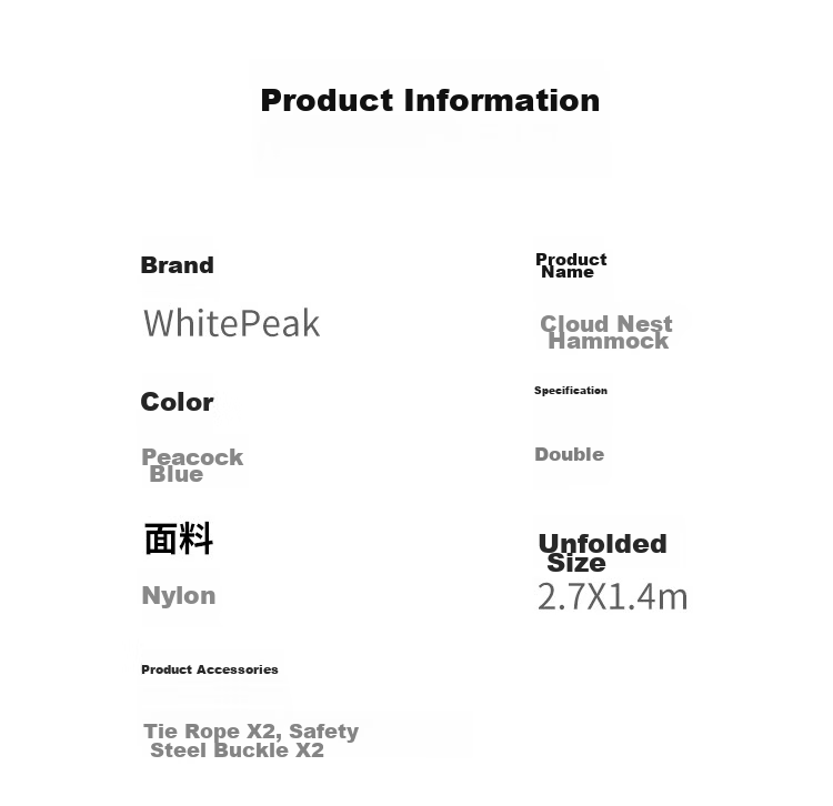 WhitePeak Adult Outdoor Travel Winter Four-Season Warm Camping Double Sleeping Bag with Hollow Cotton and Dirt Isolation 1KG 12