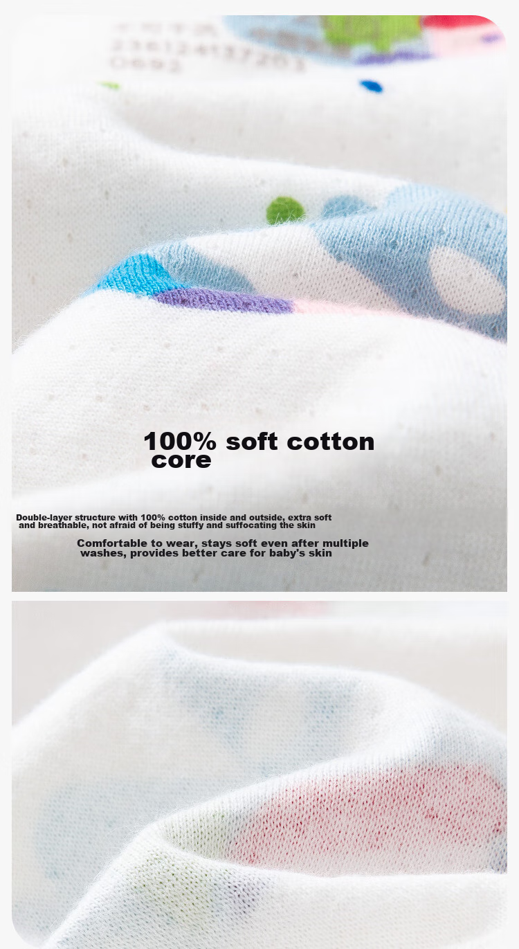 Minibala [Plant Core] New Baby Romper, Pure Cotton, for 100-Day Celebration And Full Moon, Infant Clothing with Knee Protection And Long Sleeves 2