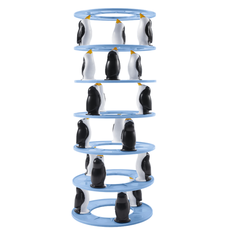 BabyCare &BCTOYS Penguin Stacking Game, Educational Toy for Boys And Girls, Physical Exercise And Coordination Training, Holiday Gift, Building Block Table Game
