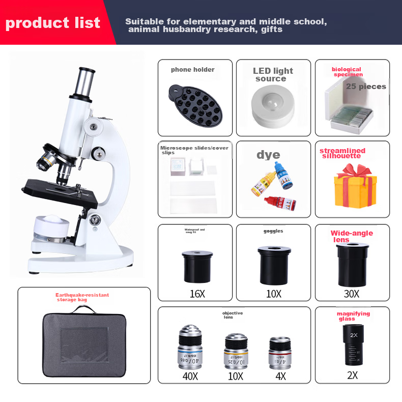 StarMICRO Biological Microscope Accessories, Specimen Slices, Experimental Kit for Insects, Animals, Plants, Human Tissues And Cells, 48 Pieces 3