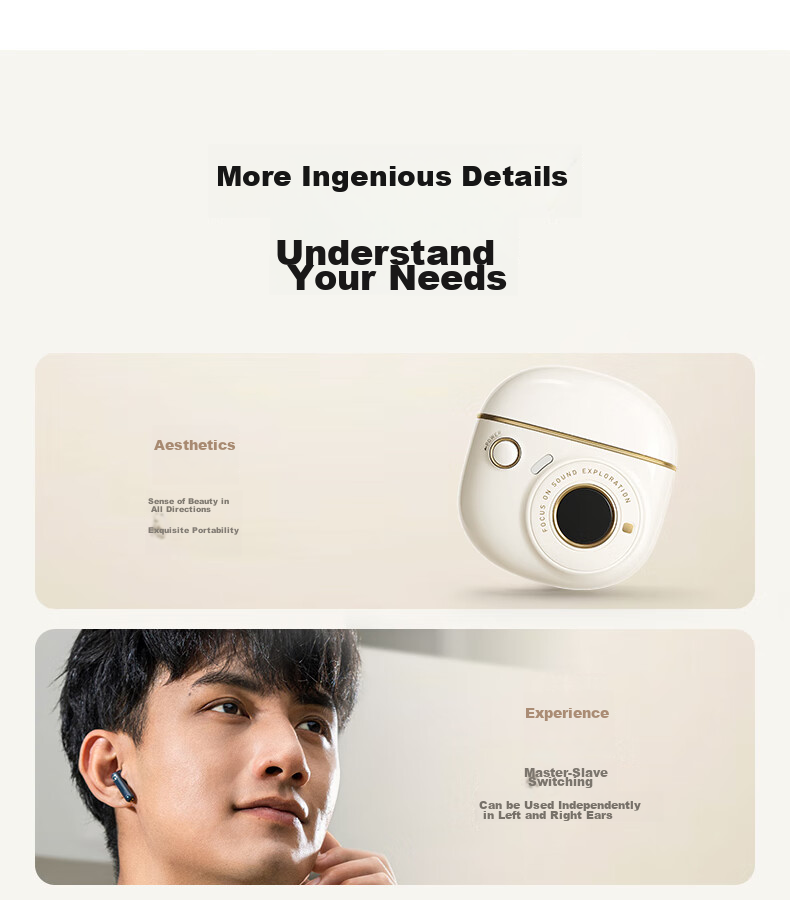 EDIFIER TO-U3 Plus True Wireless Bluetooth Earphones, Semi In-Ear Design, Retro Style, Gift Box, Compatible with Apple, Huawei, Xiaomi, OPPO Phones, Twilight Blue, Graduation Gift 36