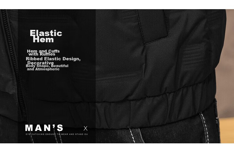 JEEP SPIRIT Men's Cotton Jacket, Autumn And Winter Thickened Padded Coat, Hooded Windproof Warm Casual Versatile Outerwear 10