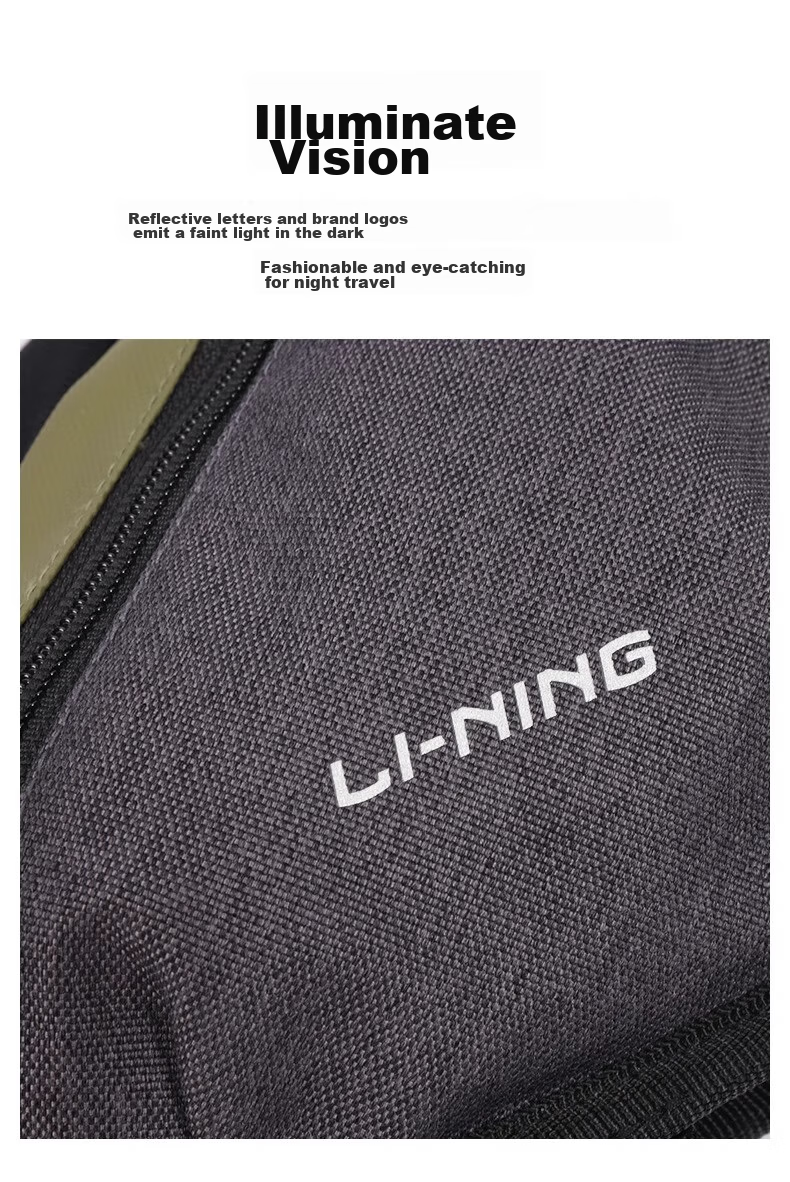Li-Ning Bicycle Handlebar Bag Crossbody Bag for Men, Commuter Shoulder Bag, Large Capacity Work Messenger Bag 6