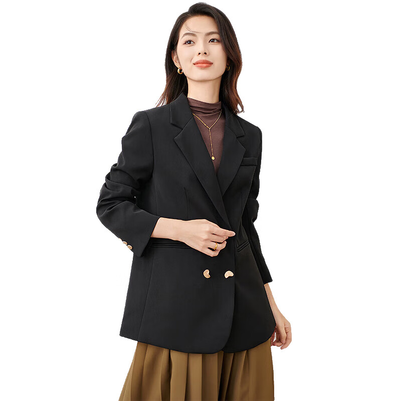 Chushen Spring Autumn Women's Vintage Blazer High-End Fashion Elegant Commuter Casual Jacket S143U6009