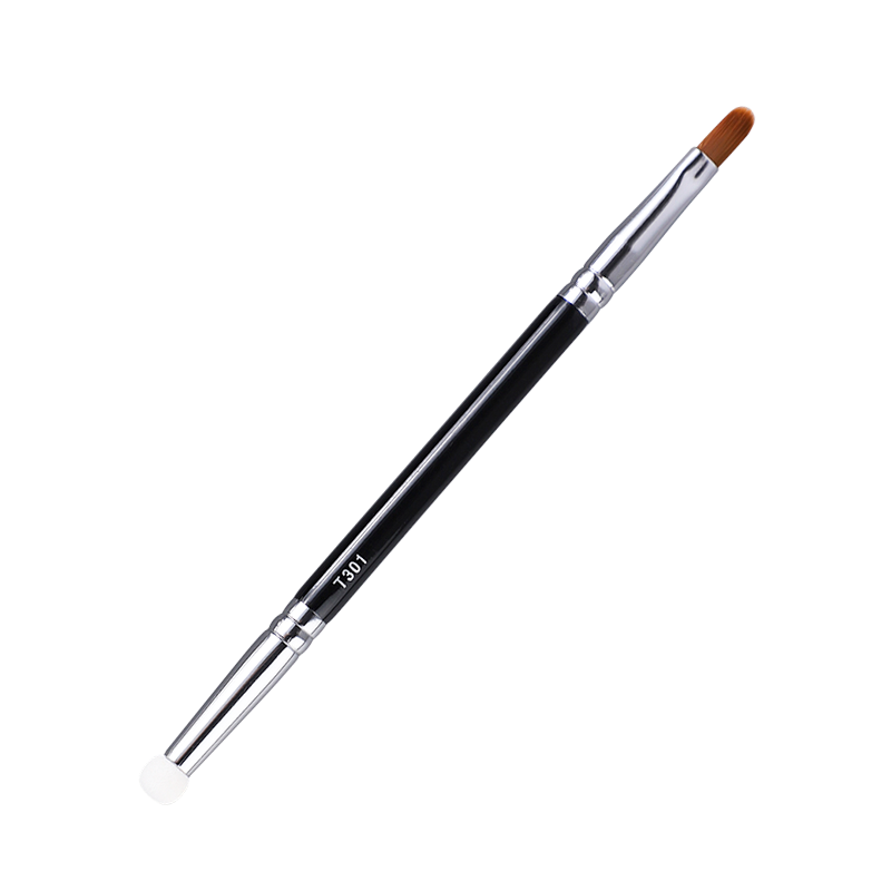 UPLUS Dual-Head Portable Concealer Brush T301, Makeup Brush with Sponge Head, for Detailed Local Coverage And Concealing Dark Circles