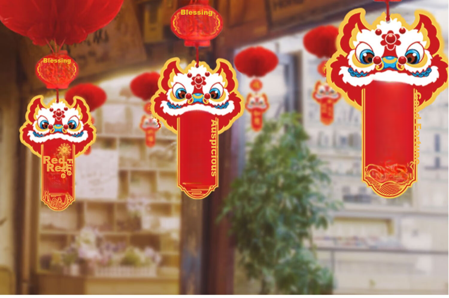 Abaoli Lantern Riddle Hanging Lantern Decoration Housewarming Chinese Style National Trend Ancient Style Kindergarten Atmosphere Decoration Mall Setup 10