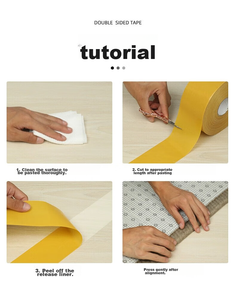 Sitoo Double-Sided Tape, Strong Adhesive, High Viscosity, Fabric-Based Tape, Waterproof Mesh Double-Sided Tape, Traceless Adhesive, Carpet Fixing Tape, Spring Festival Couplets, 10mm*20m, 3 Rolls, 3C Digital Full Network Low Price 2