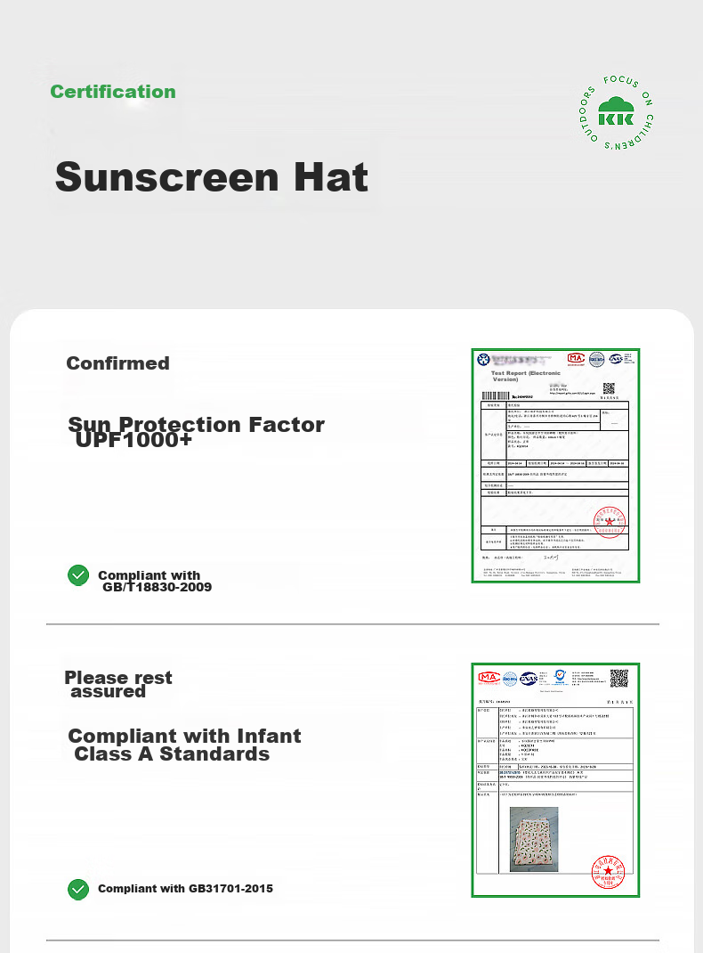 Kocotree Baby Sun Hat, UV Protection, for Boys And Girls, Open Top, Wide Brim, Children's Sun Hat 20