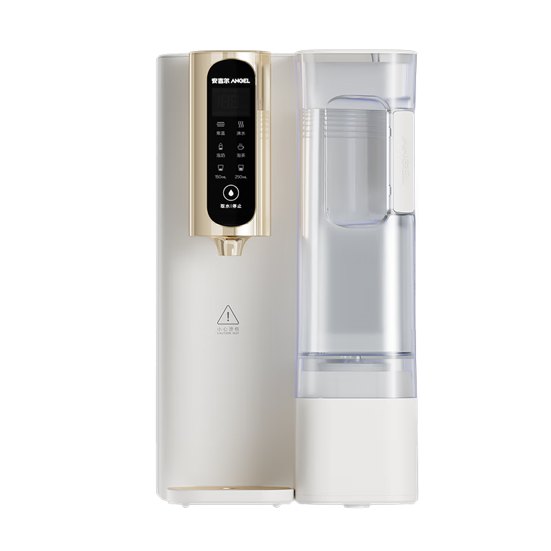 Anjier Desktop Water Purifier T3 [Xiao Zhan Recommended], Household Drinking Water Machine with Heating Function, All-In Instant Hot Water, No Installation Required, Transparent Touch Screen, BPA-Free, High in Strontium, JY3491TK-ROK