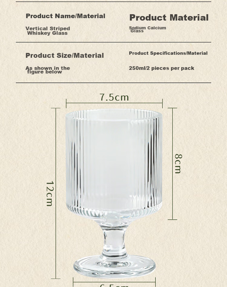 Baijie Whiskey Glasses Set of 2 340ML Crystal Glass Wine Glasses for Liquor and Red Wine 15