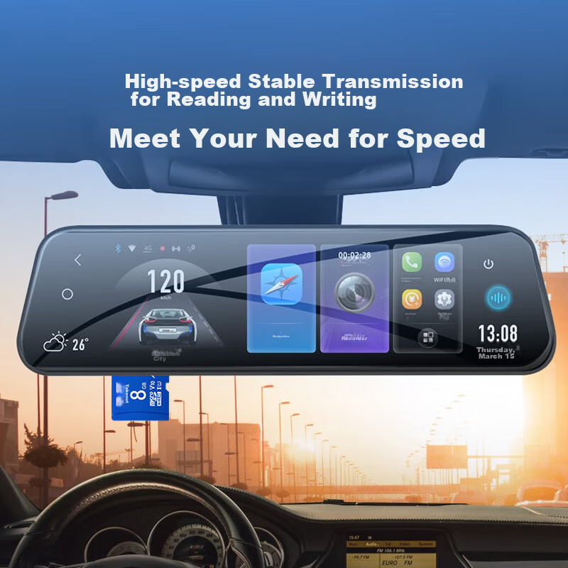 DM Daimai 8GB TF (MicroSD) Memory Card Blue Card C10 Dash Cam Dedicated Surveillance Camera Memory Card Compatible with Xiaomi 360 Lingdu Didingpai