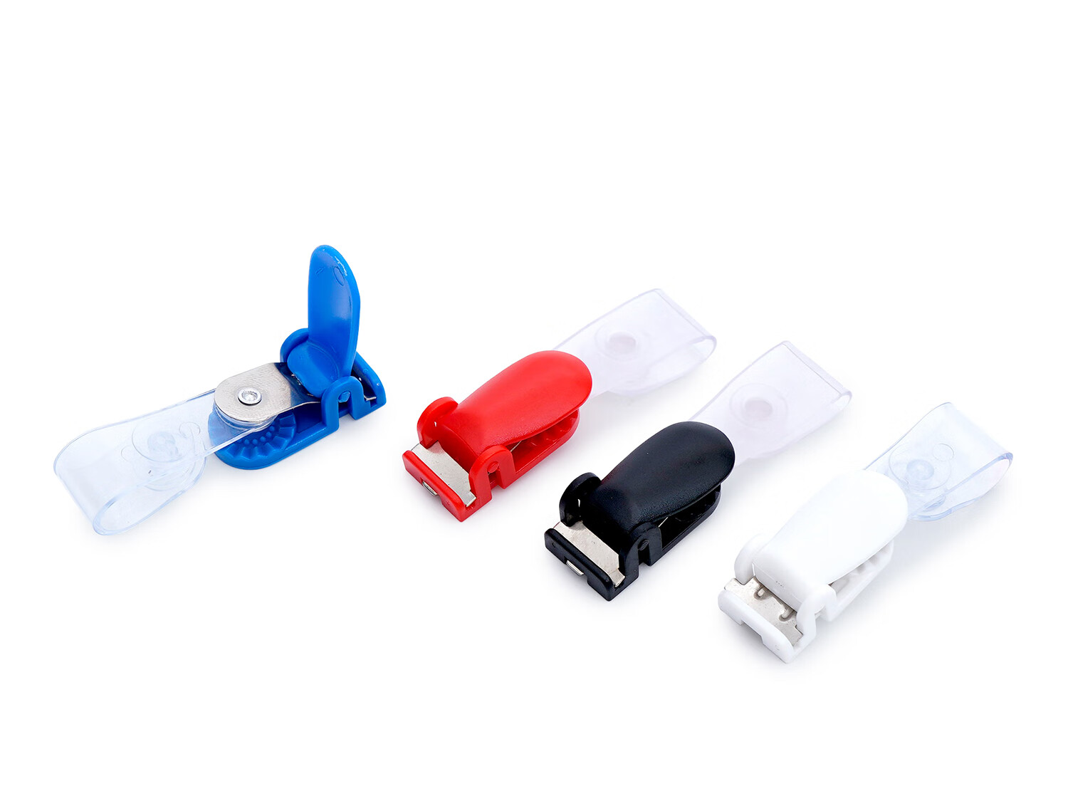 Weiji Flip-Open Plastic ID Holder, Blue, Securely Fastened, Suitable for Various IDs, Cards, Exhibition Passes, Work Permits, Employee Badges, Chest Cards, 10/Pack, 7002-BL/10 1