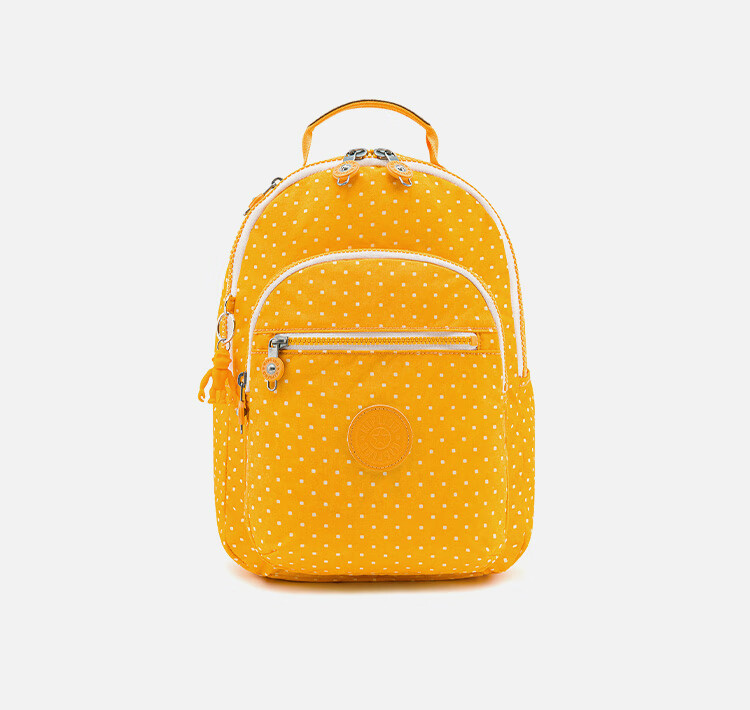 Kaplin Large Capacity Girls Backpack Seoul Bag Birthday Gift SEOUL Light Blue Pink Floral Print 7