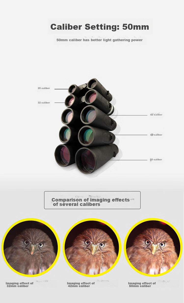 BOSMA Paul 10X50ZCY Binoculars, Luyou Model 10X50, High Definition And Magnification, for Travel, Competitions, Bird Watching 6