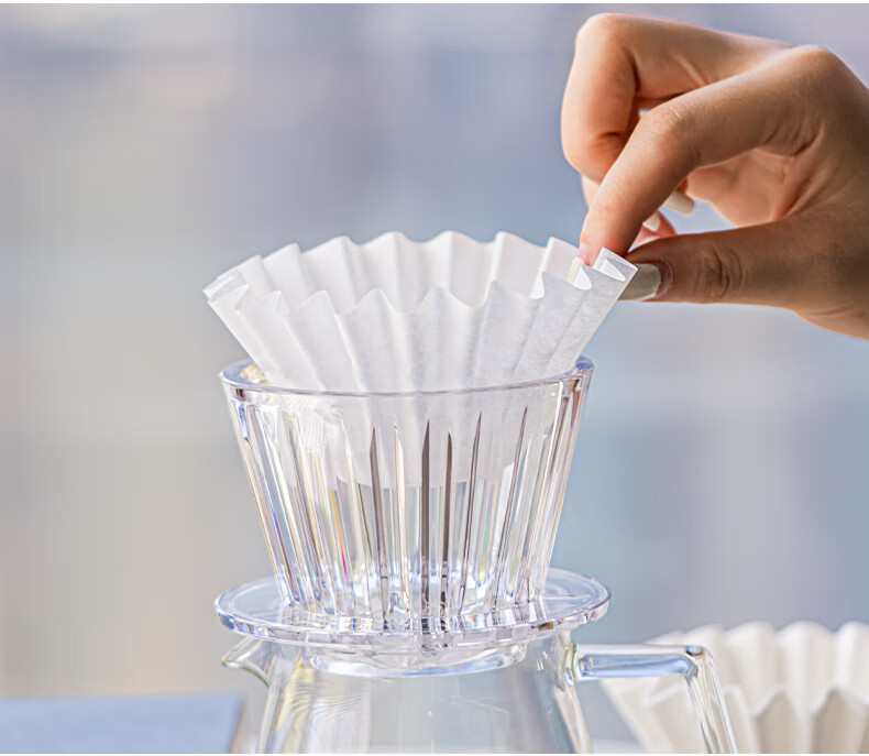 Timemore Ice Gaze B75 Pour Over Coffee Filter Cup Cake Filter Cup Flat Bottom Filter Cup Home Coffee Utensils 17