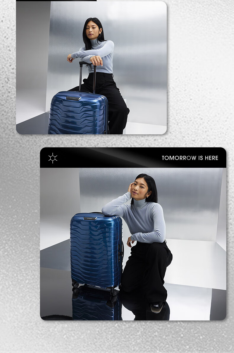 Samsonite 25-inch Trolley Suitcase Innovative Material Armor Travel Carry-on Luggage with Combination Lock CW6 Yellow-Green 10