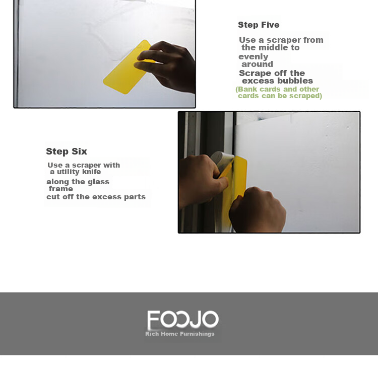 FOOJO Privacy Window Film, Frosted Glass Privacy Sticker, Office Large Glass Window Anti-Peeping Light-Blocking Window Decal 18