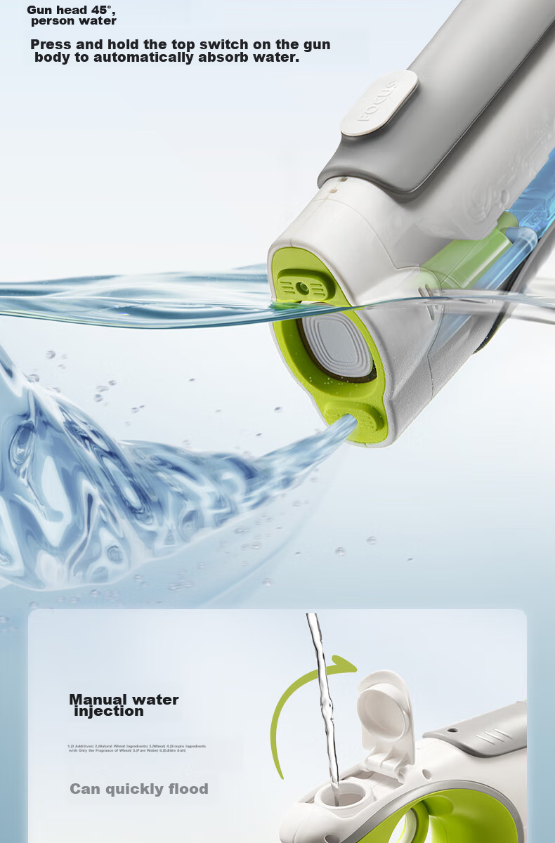 Babycare West Highland Wrist Water Gun Children's Toy Outdoor Water Fight Beach Birthday Gift - Light and Sound Blue 7