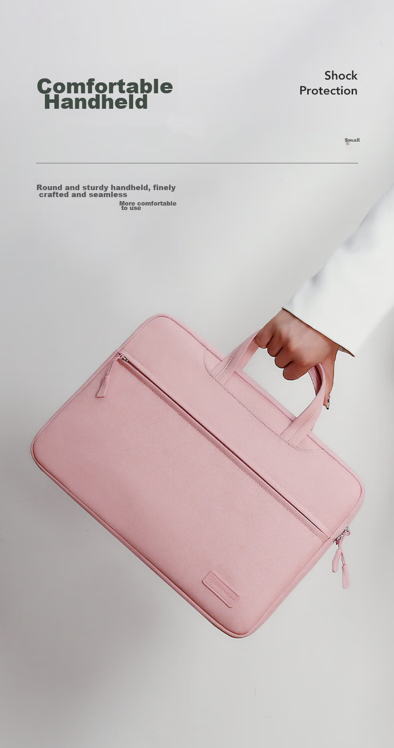 BRINCH Laptop Bag Handheld Suitable for Men And Women, Compatible with Huawei And Apple 15.6-Inch Business Lightweight Notebook Computer Bag 3