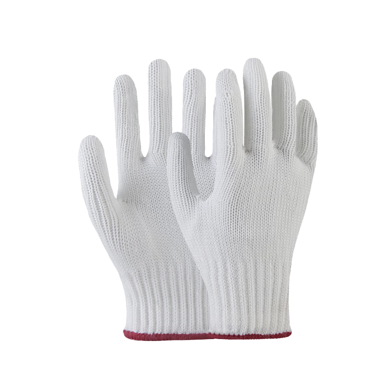 Xinyuechanghui Safety Gloves, Thickened Nylon Gloves, Non-Slip Wear-Resistant Yarn Gloves, Construction Site Work Protection White Gloves B11421, Jingcang Express Delivery | 640 High-Quality Nylon 24 Pairs
