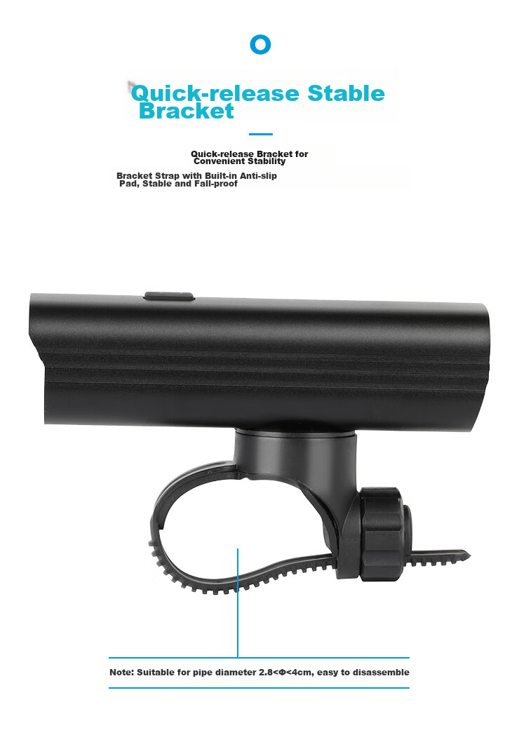 Move Iron Bicycle Light, Smart Sensor Front Light, Mountain Bike 1000 Lumens High Brightness Night Riding Light, Road Bike USB Rechargeable High-Intensity Flashlight, Cycling Equipment Accessories 9