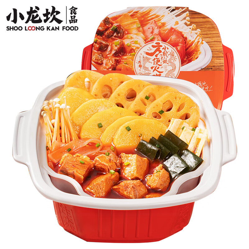 小龙坎自热火锅露营方便速食番茄牛腩360g 懒人自煮自助即食小火锅