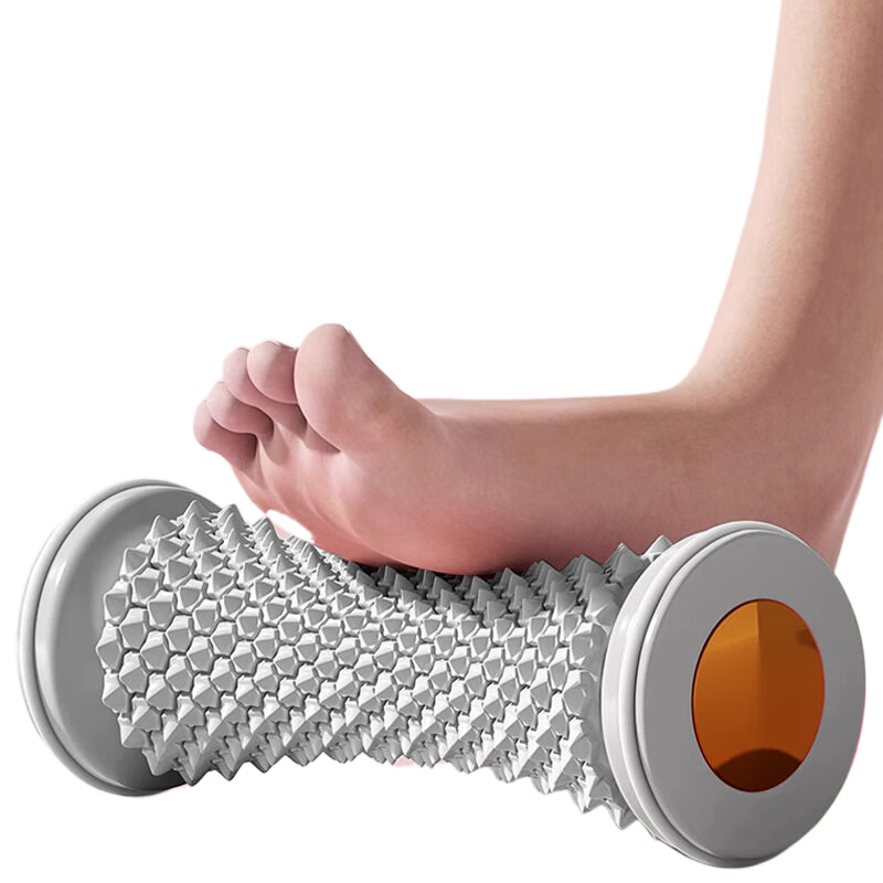 Duweike Foot Massage Roller with Peanut-Shaped Balls for Soleus Fascia Relaxation And Arch Training, Gray