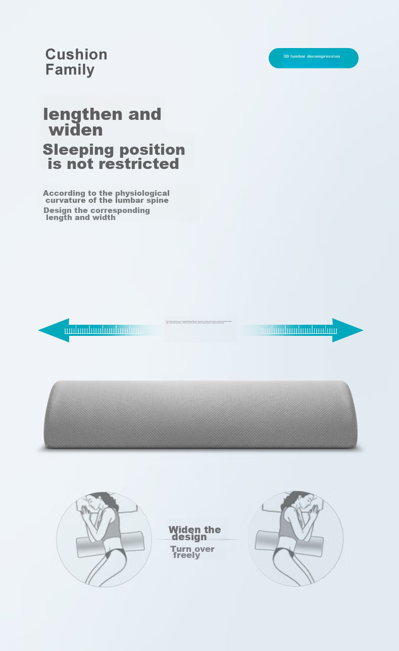 PPW Lumbar Support Pillow Back Cushion Bed Pillow for Sleeping, Spine Pillow, Pregnancy Pillow for Side and Back Sleeping 7
