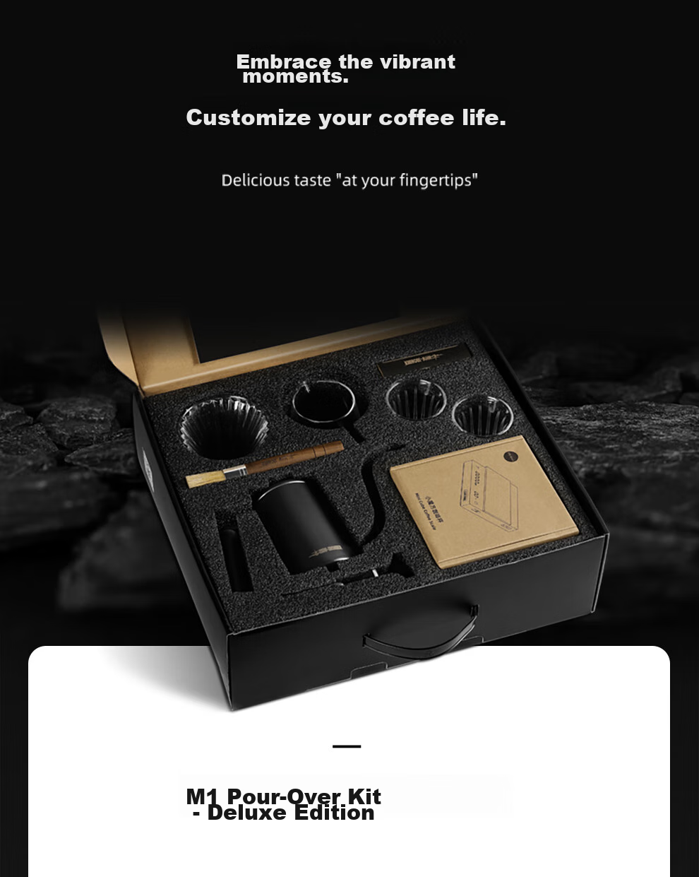 MHW-3BOMBER Coffee Bean Storage Canister, Moisture Monitoring Double-Layer Storage Container with Stainless Steel Measuring Spoo 4