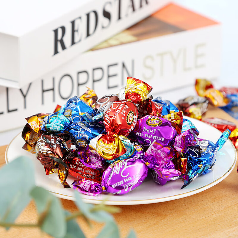 锦大多彩太妃糖 500g/袋装 喜糖 软糖 婚庆招待糖 糖果 休闲零食