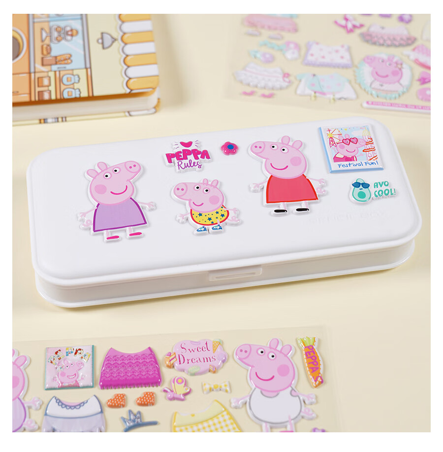 Danmiqi Peppa Pig Children's 3D Cartoon Stickers, Foam Stickers, Reward Stickers for Boys And Girls, Decorative Stickers, Toy Gift 7